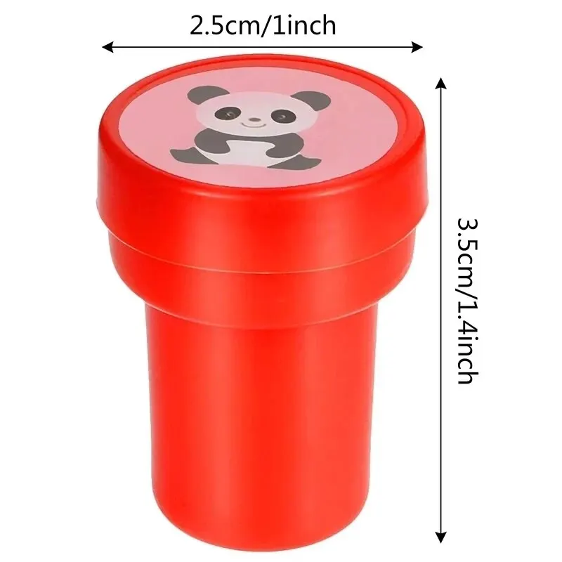 10 unids/set de sellos de juguete para niños, sellos de animales de dibujos animados de frutas para niños, sello para álbum de recortes, álbum de recortes DIY, juguetes de estampador de dibujos animados