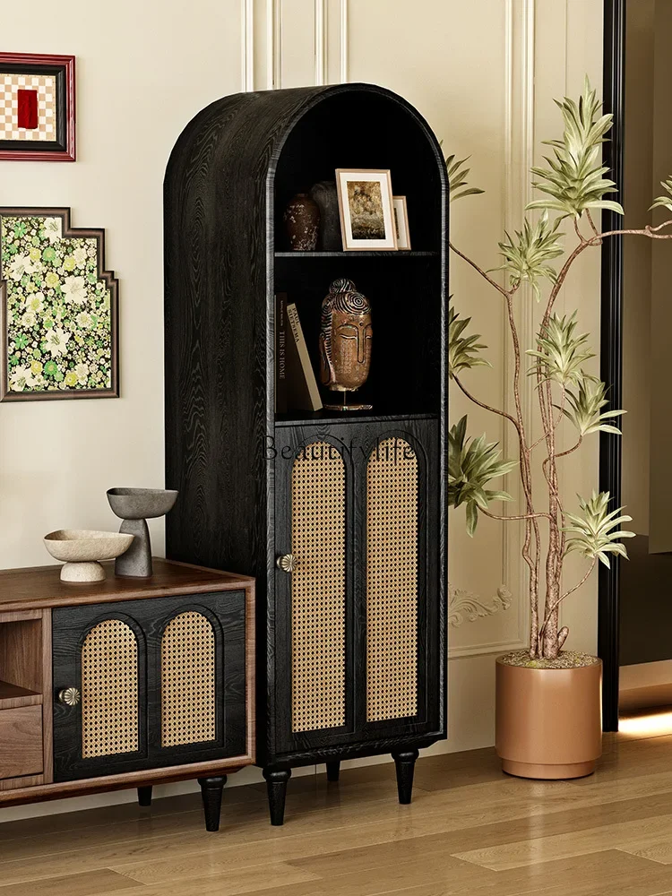 

LJYFrench Retro Vintage Style Display Storage Cabinet