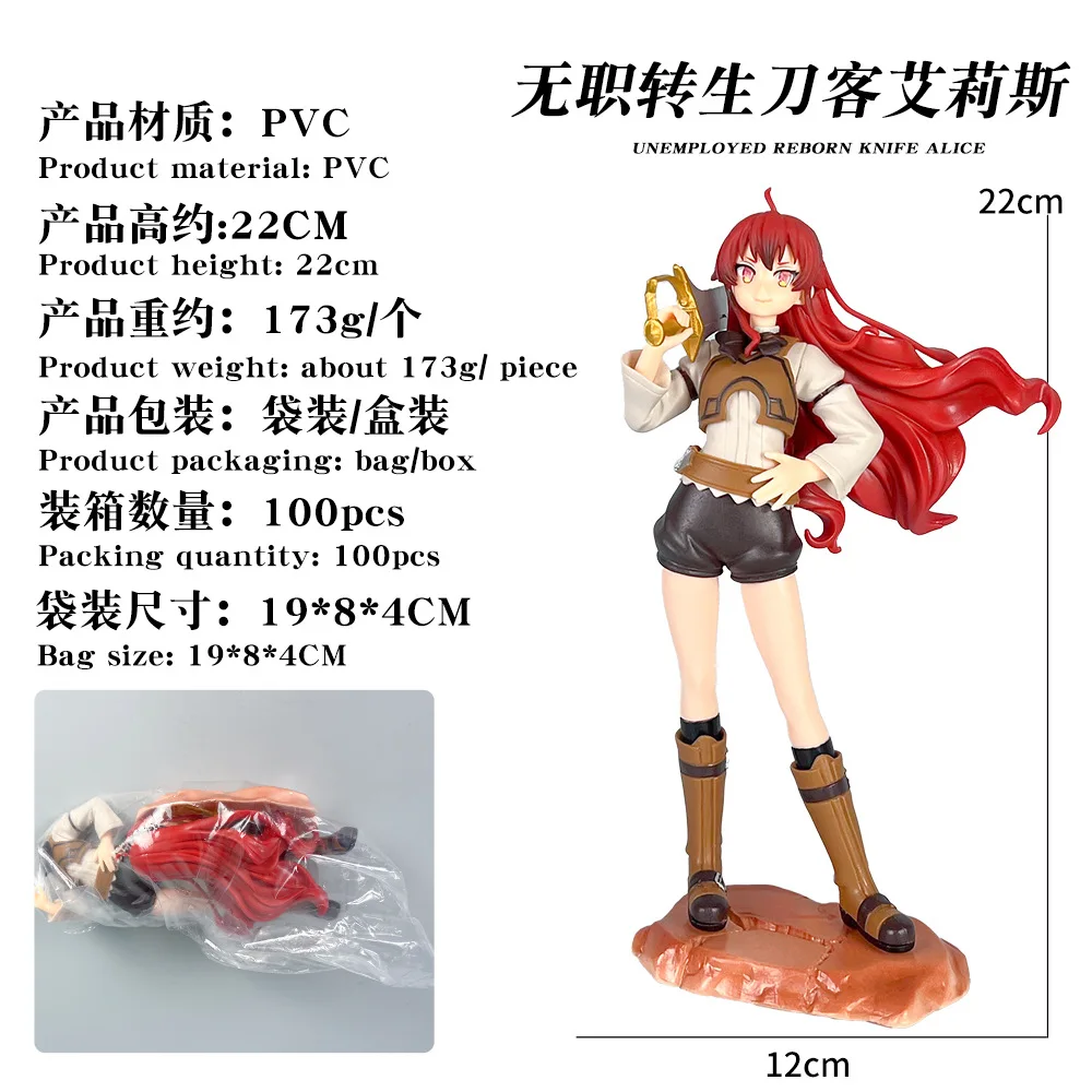 Anime Jobless Reincarnation Eris Greyrat Action Figure Pvc Collection Model Toys Desktop Decrations Anime Girl Figures Kid Gifts