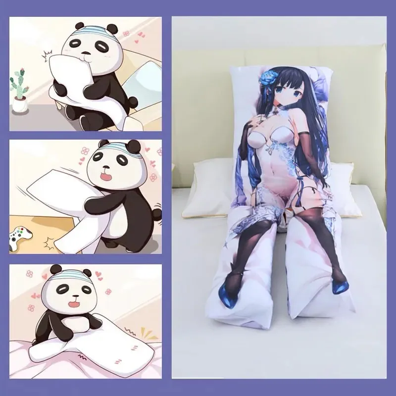 Imagem -05 - Algodão Enchimento Sexy Girl Body Pillow hu Tao Dakimakura Dividir a Perna com Buraco para Onahole Genshin Hutao Anime