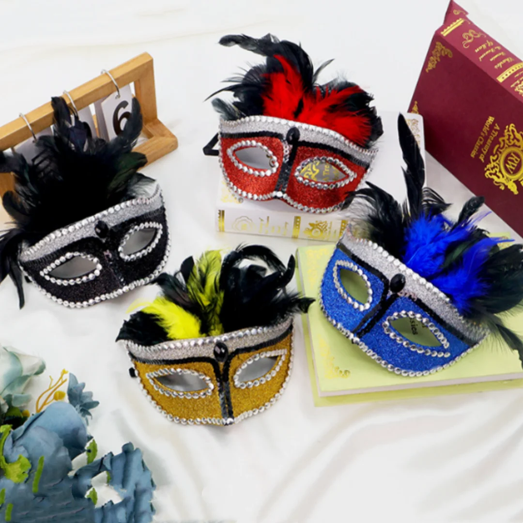 

Princess Feather Mask Dazzling Feather Mask Half Face Mask Sexy For Festivals Cosplay Events Prom Nights