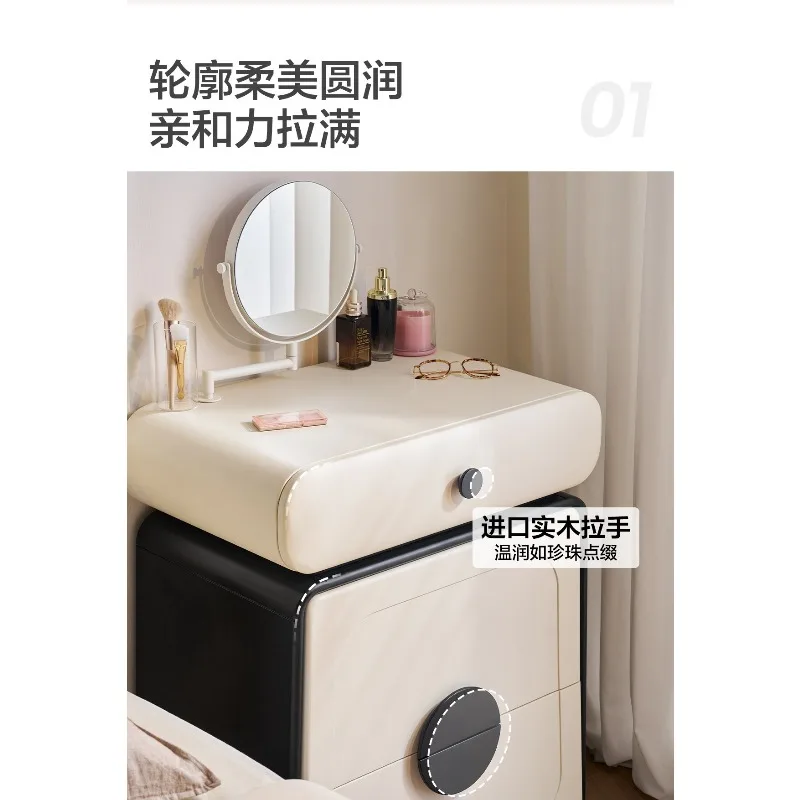 Dresser bedside table integrated makeup mirror does not take up space corner makeup table