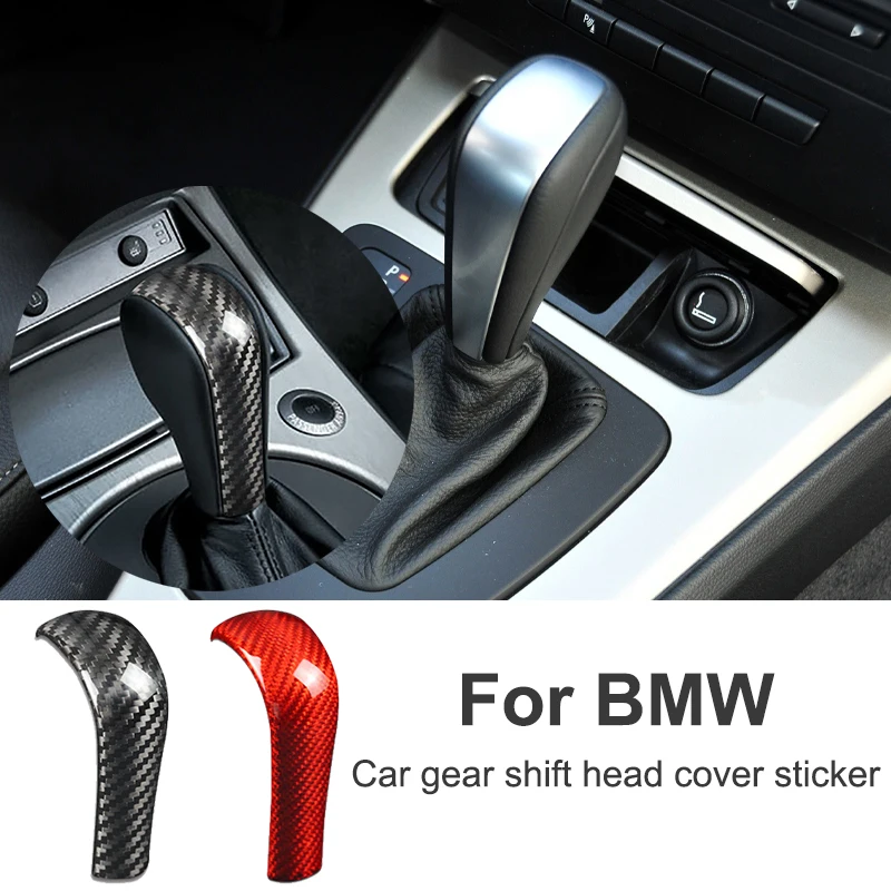 

For BMW 1 3 Series E81 E82 E87 E88 E90 E91 E84 X1 Z4 E89 Car Gear Shift Head Cover Decorative Sticker Modification Accessories