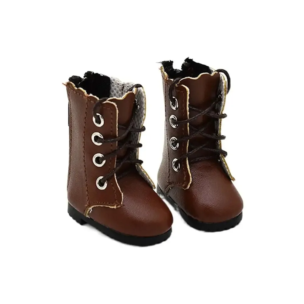Bottes humanoïdes à genoux longs, vêtements décontractés en cuir PU, chaussures 1/6 BJD 4.5x2.3x5cm, chaussures en cuir, cadeau pour fille