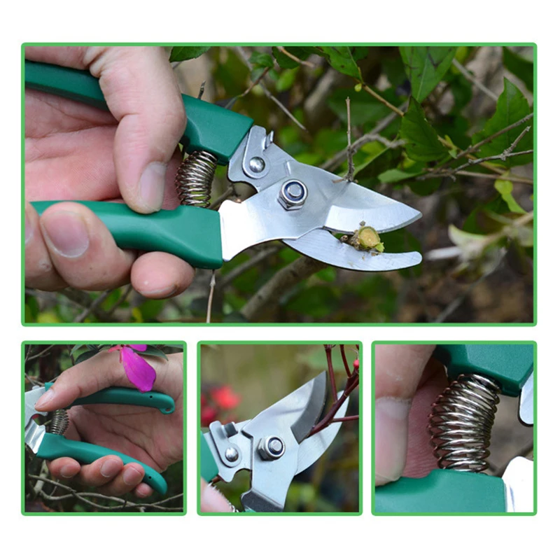 5Pcs Professional Garden Pruning Tool Set Fruit Tree Pruning Shear Planting Tool Rake Knife Spray Bottle Shovel for Garden Plant