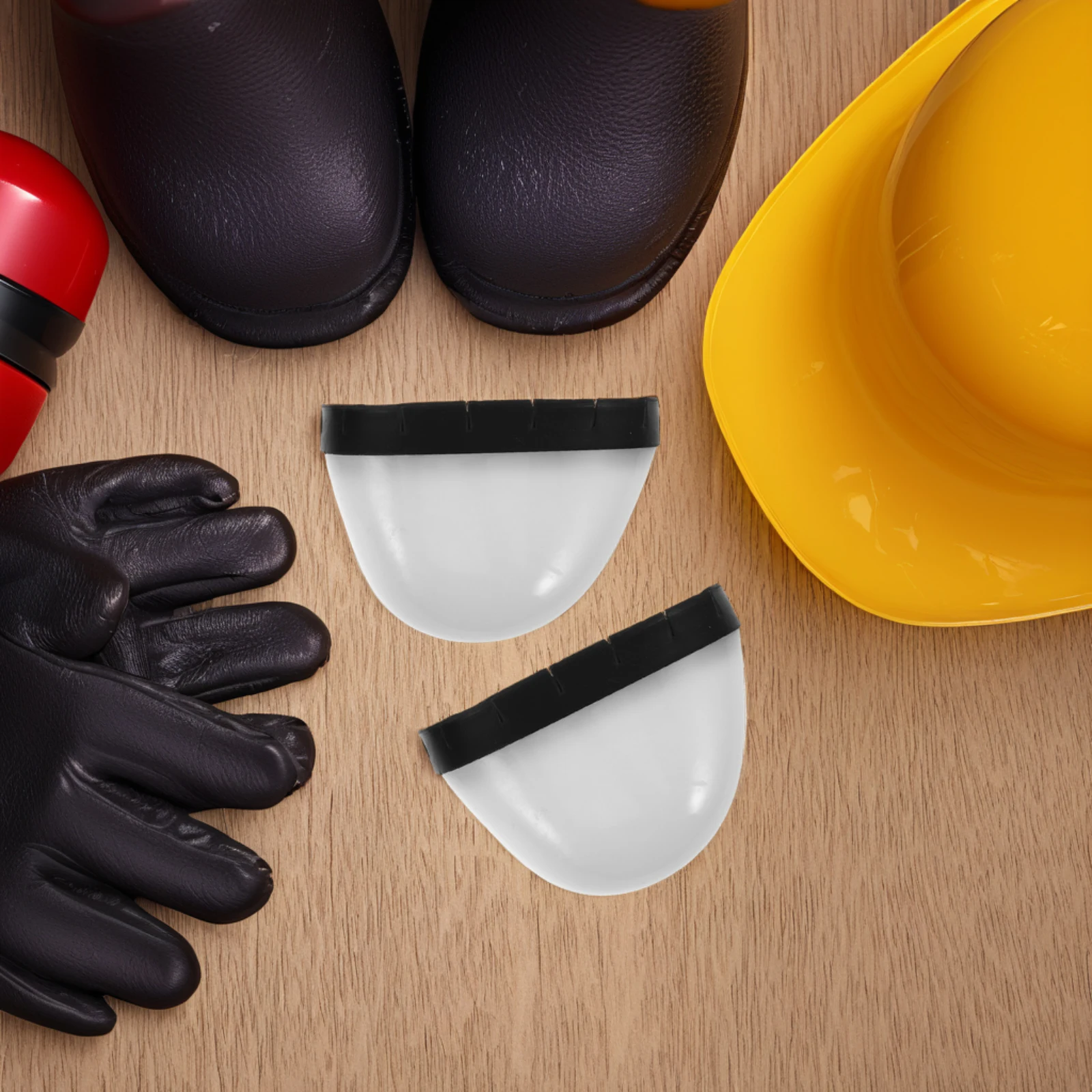 

Safety Toe Shoe Guards Cap White Iron Foot for Workplace Men and Women