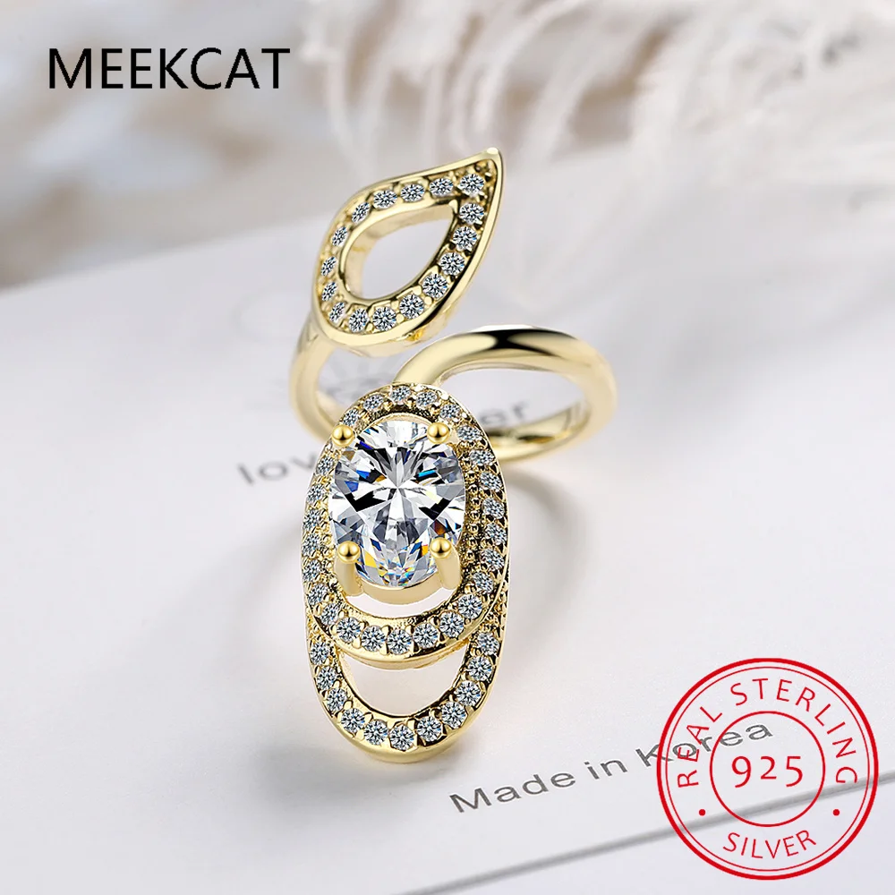 Trendy Genuine 925 Sterling Silver Different Style Various Patterns Finger Nail Rings For Women Female Jewelry Present