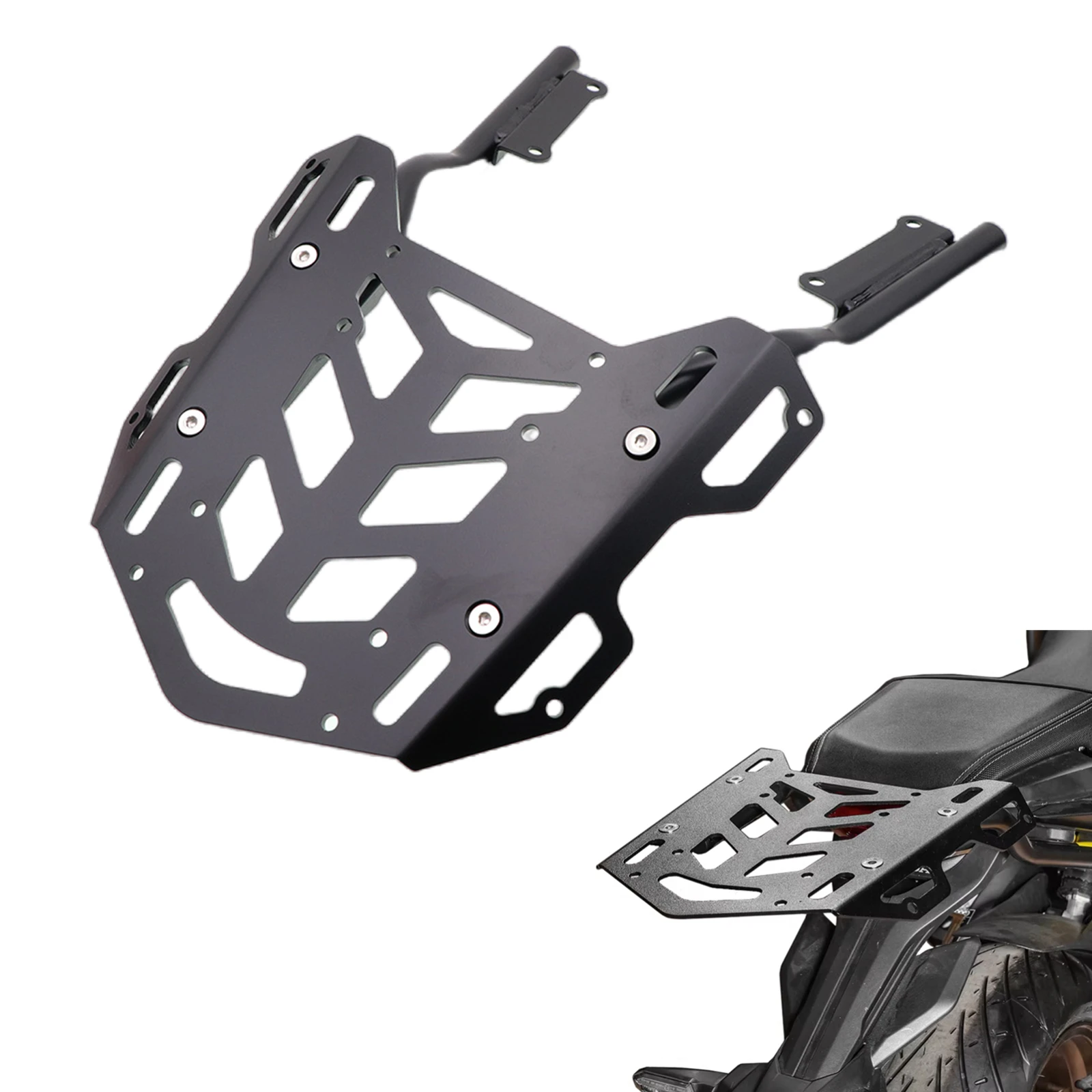 

Для HONDA CB650R CBR650R 2019-2020 мотоциклетный багажник на заднее сиденье, багажник для хранения, кронштейн для багажной пластины, держатель багажника