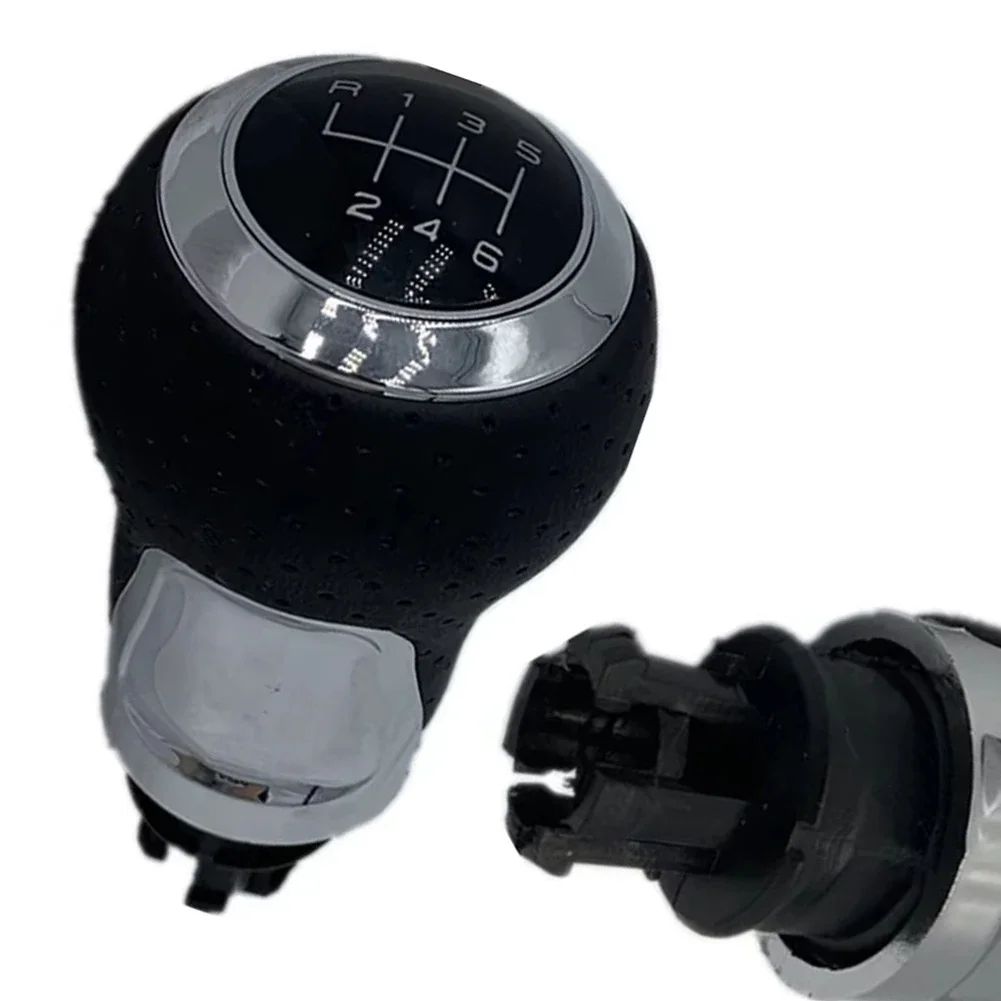 

1pcs For S4 B8 8K A5 8T Q5 2007-2015 New 6 Speed ​​Leather ABS Shift Knob Manual Transmission Accessories