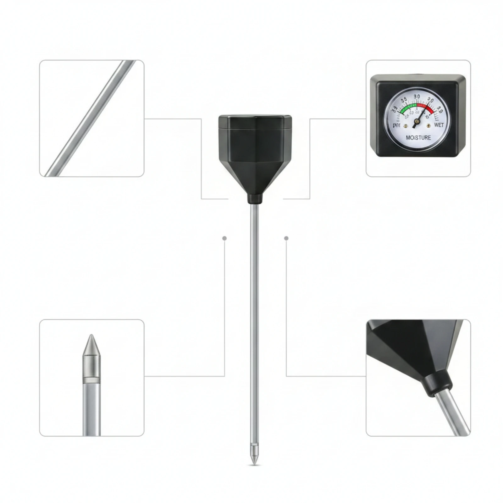 Bodem-pH-meter met staaf Eenvo - Soil Ph Meter recensie en prijs