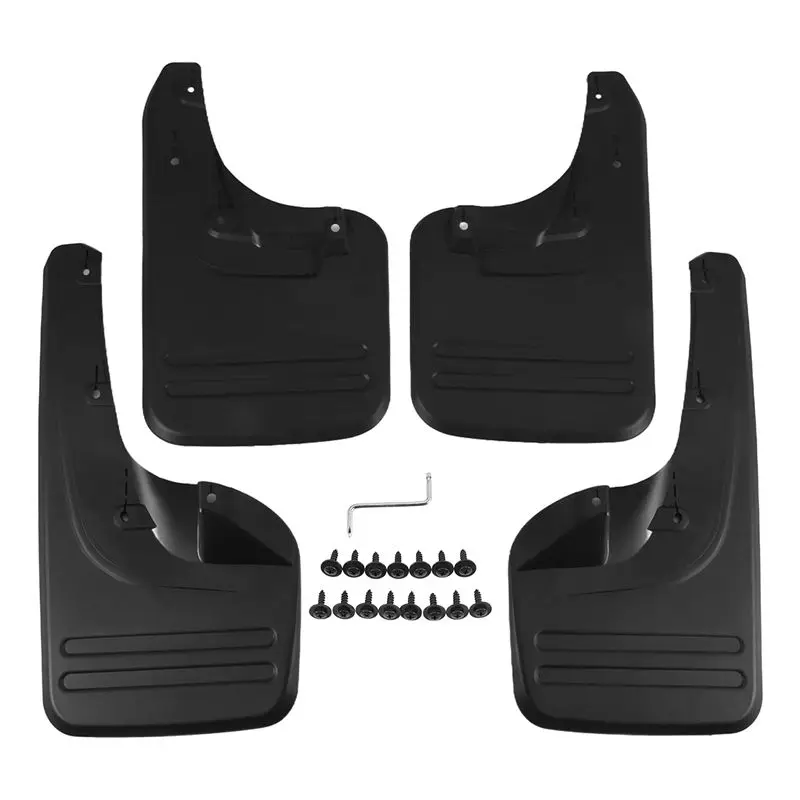 A96E-4Pcs Mud Flaps Mudguards Splash Guards Fender For Toyota Hilux Vigo 2005-2014 76625-0K030