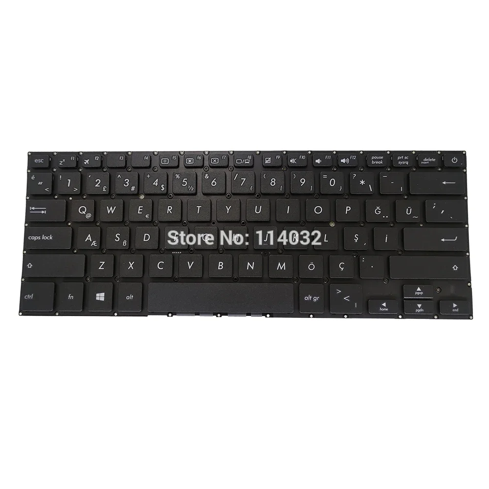 RU Turkey Keyboard For ASUS E406 E406SA E406MA E405S E406M L406 Turkish Russian Notebook Keyboards White Keycap 0KNB0-F127RU00
