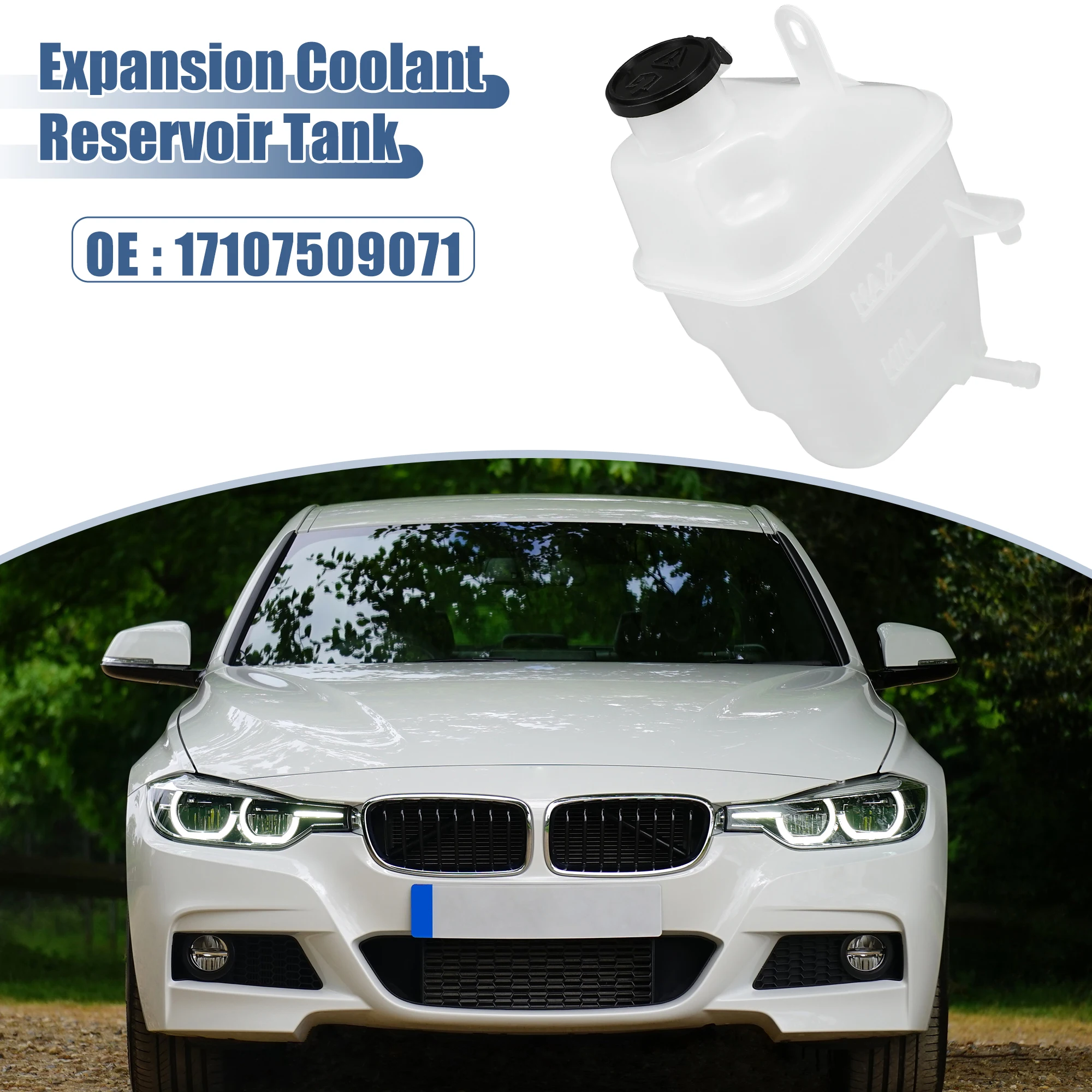 UXCELL المبرد المبرد توسيع رأس خزان زجاجة مع غطاء لميني كوبر قاعدة S 1.6L L4-Gas 2008 17107509071 #2