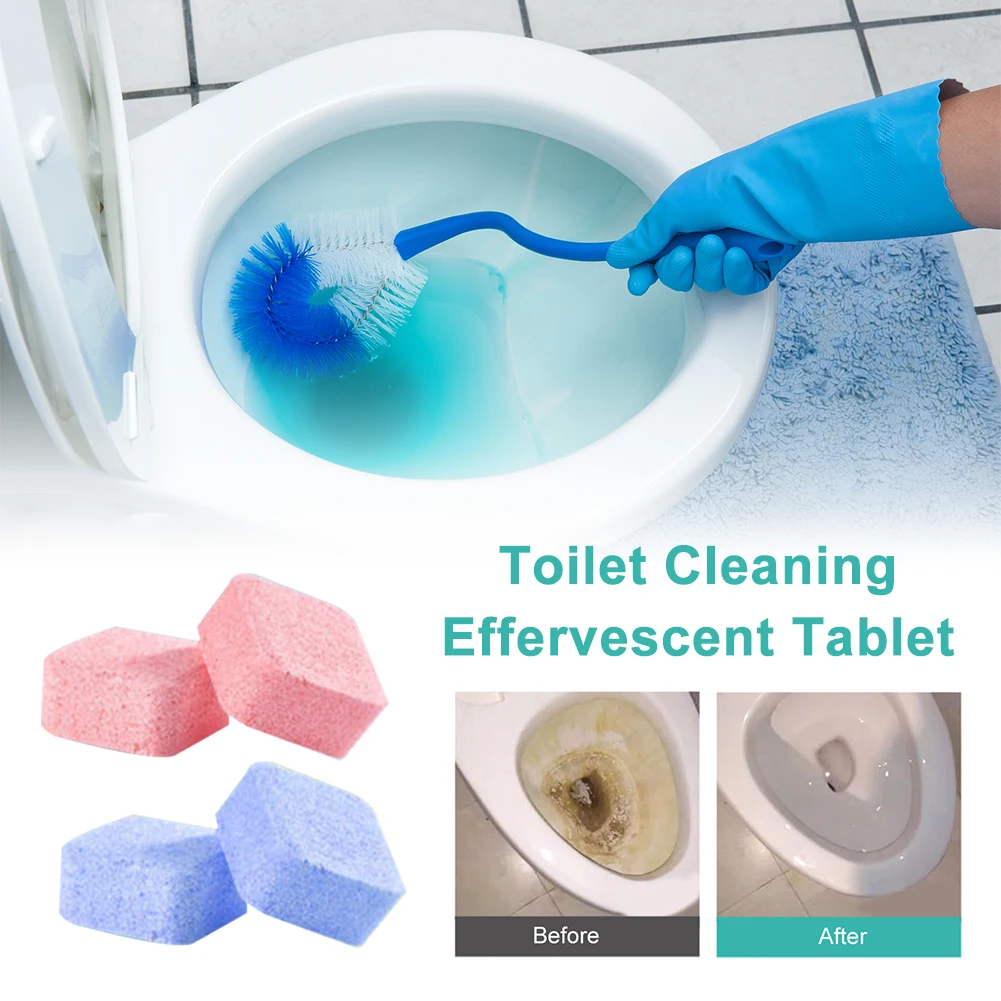 Toilet Cleaning Effervescent Tablet Remove Urine Stains Dirt Eliminate Odor Toilet Bowl Descaling Cleaner Toilet Cleaning Tool