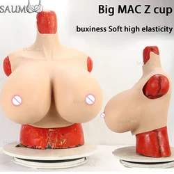 Realistic Cotton Breast Forms Z Cup Huge Fake Boobs Transgender Drag Queen Shemale Crossdresser Beginner