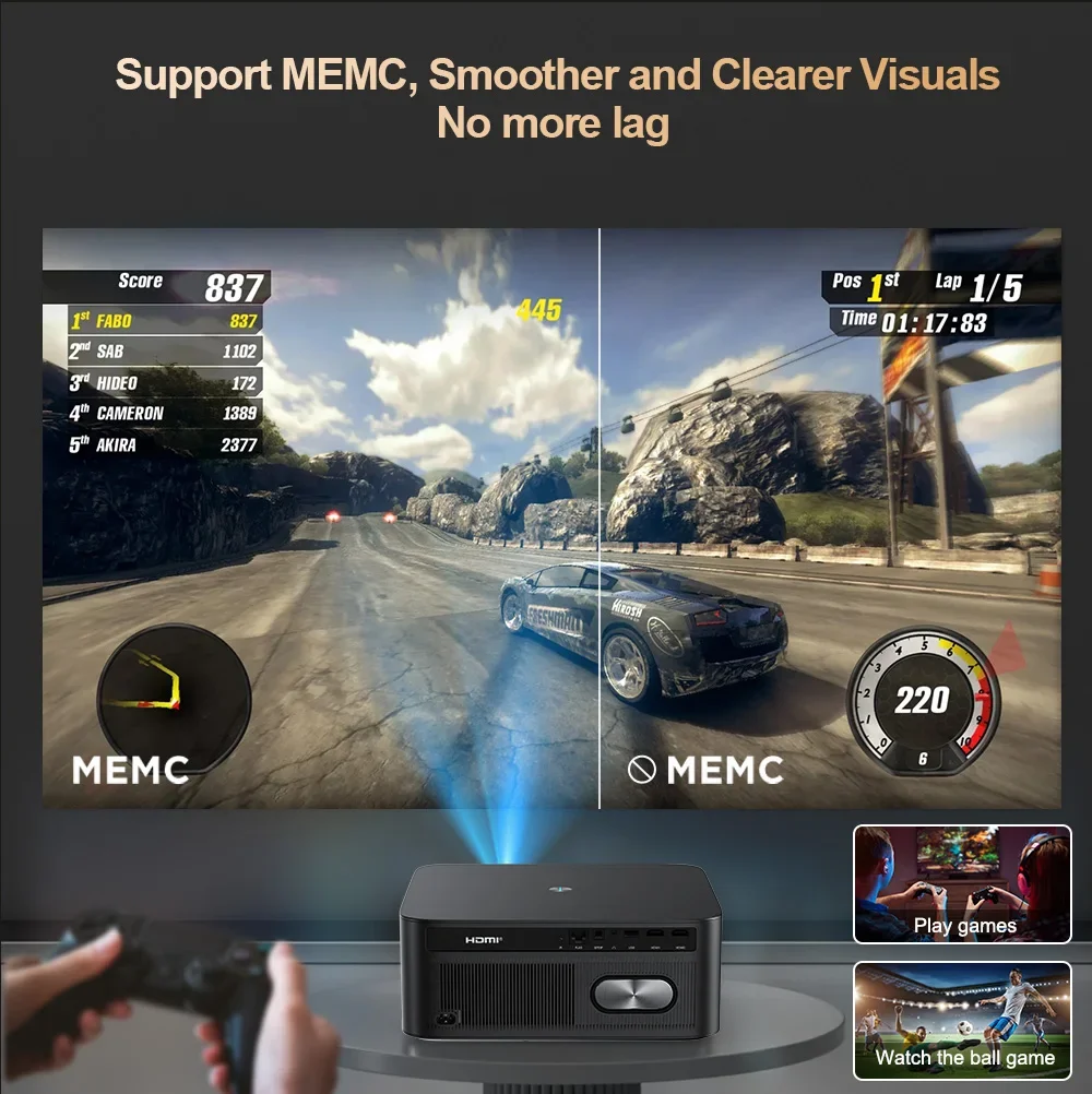  ThundeaL 4K TD98Pro Full HD 1080P 2G 32G Tragbarer Projektor Android WiFi 3D Videoprojektor Smart TV Kino Heim Outdoor Spiel – Detail 11