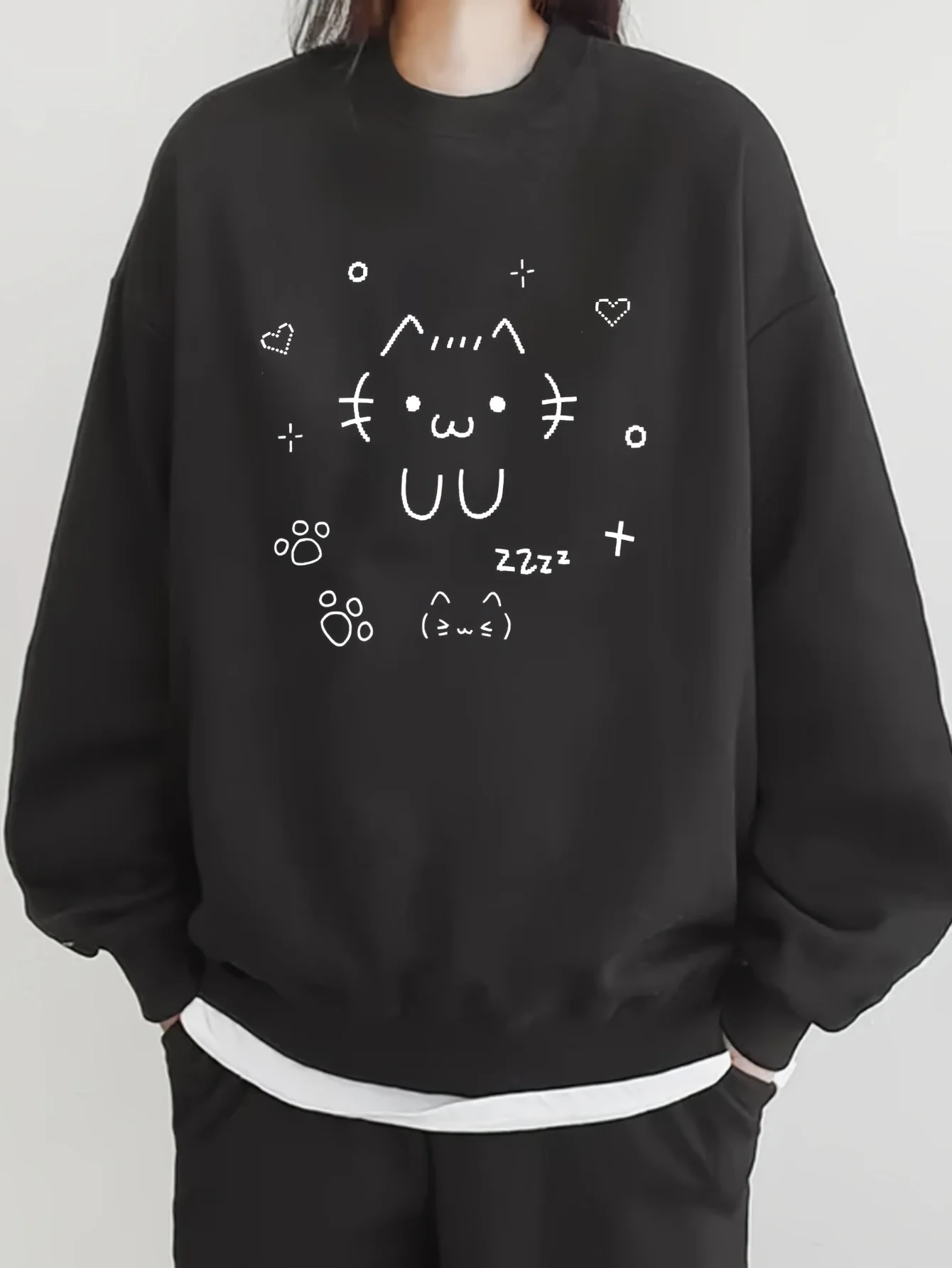 

Забавный мультяшный кот с графическим принтом, осенние и зимние толстовки из чистого хлопка, мужские и женские толстовки для спорта на открытом воздухе, тренд уличной моды