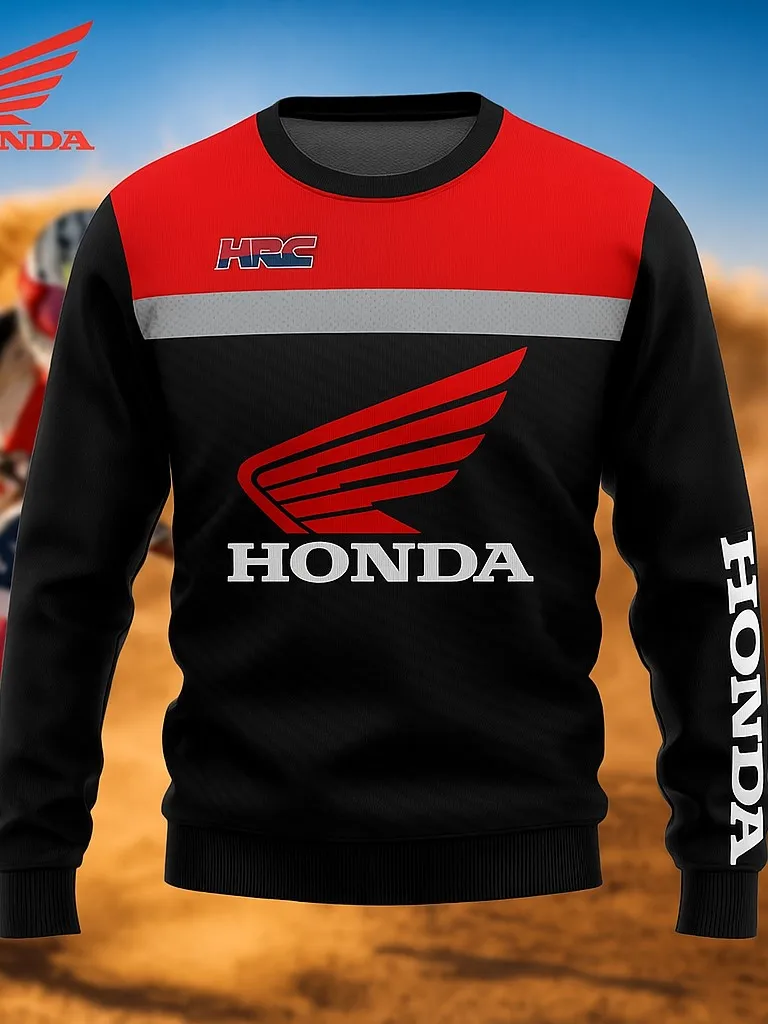 AliExpress Honda Quick Dry Motorcycle Jersey For Men Long Sleeve Breathable Riding T-Shirt For Dirt Bike Off Road Racing Use Motor Cycle