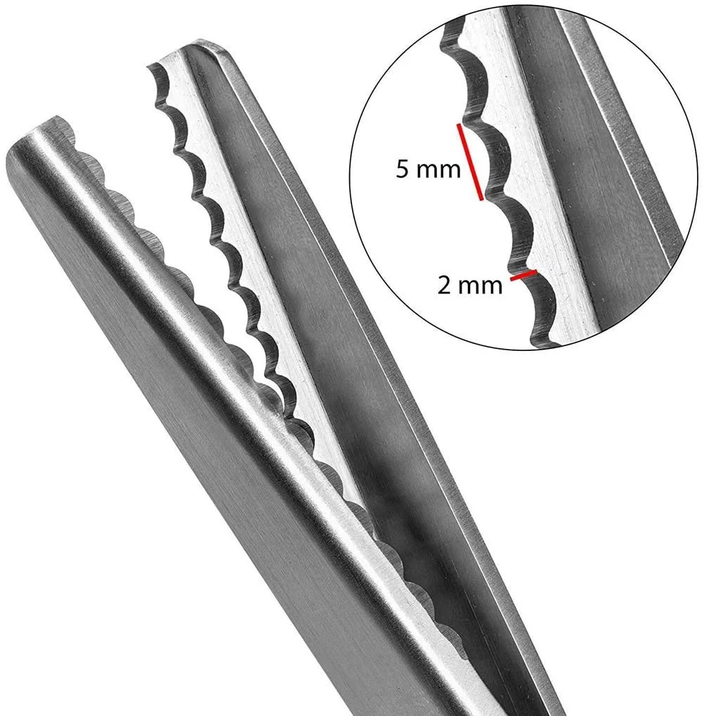 Forbici per ricamo cesoie per gessatura forbici per ricamo tessuto per cucire forbici da sarto artigianali in pelle per cucire strumento a Zig-Zag
