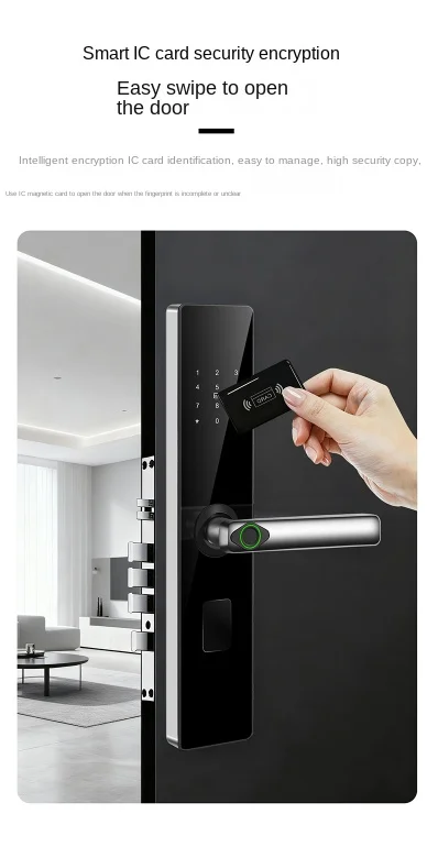 Ttlock Wifi Waterproof Smart Door Lock with Biometric Fingerprint Card Password Key Unlock for Apartments Cloud Data Storage