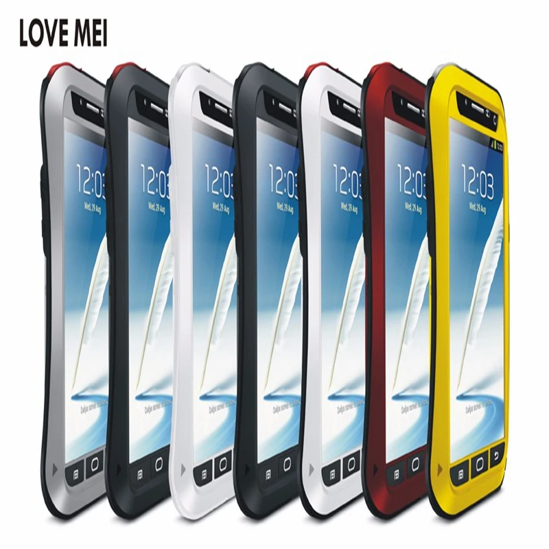 Imagem -02 - Original Amor Mei Vida Waterproof Case de Metal para Samsung Galaxy s6 s7 Borda s8 s9 S10 Plus S10e Nota Borda a3 a5 a7 a9 A8s