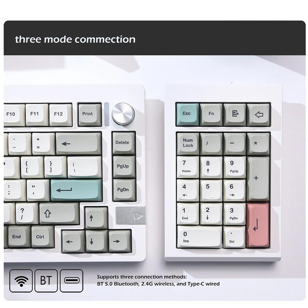 Imagem -01 - Kit de Teclado Numérico Lmk21 Teclado Numérico com Fio Bluetooth 5.0 2.4ghz Modos Hot Swappable Teclado Retroiluminado Rgb para Jogos E-sport 21 Teclas kit de teclado numerico lmk21 teclado numerico com fio bluetooth 50 24ghz modos hot swappable teclado retroiluminado rgb para jogos e sport 21 teclas 01
