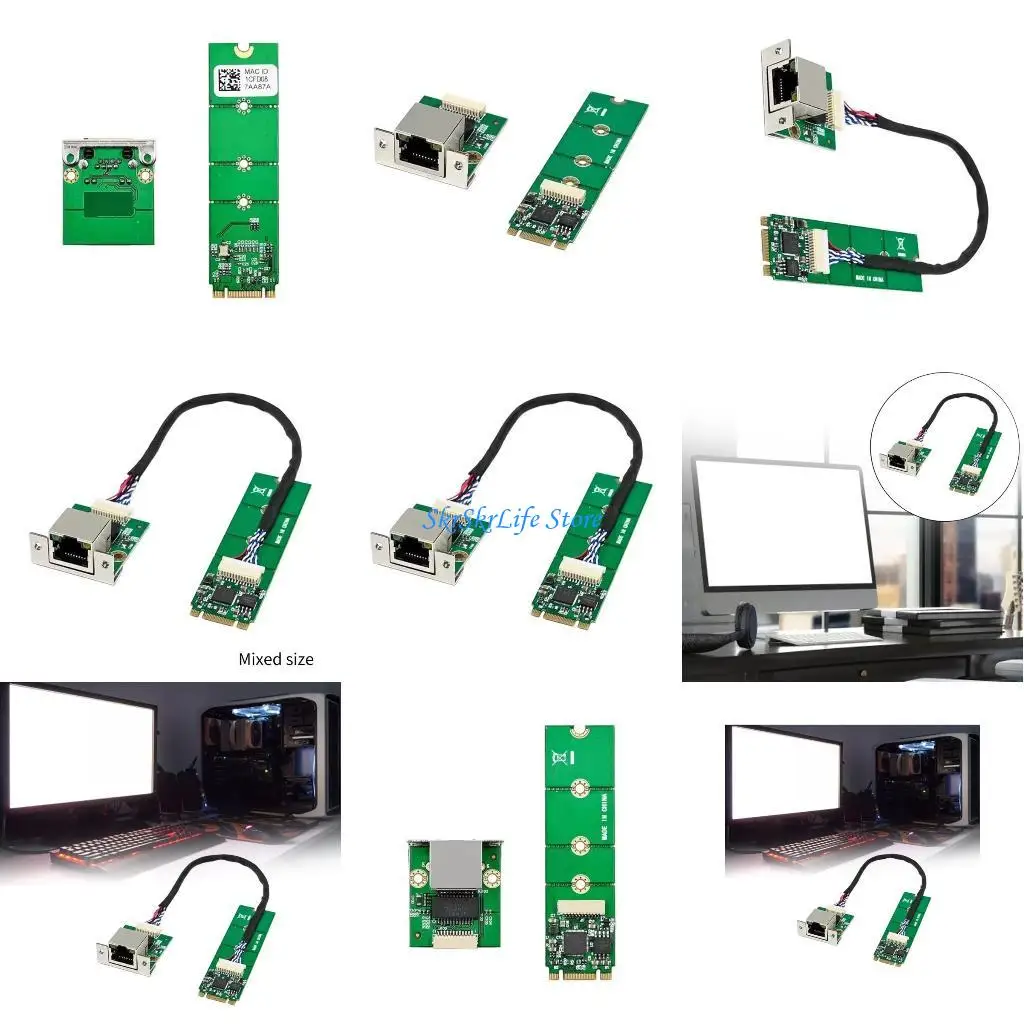

E65E B+M Ethernet Card I225-V Industrial Control Networking Card 2.5G/1000/100Mbp