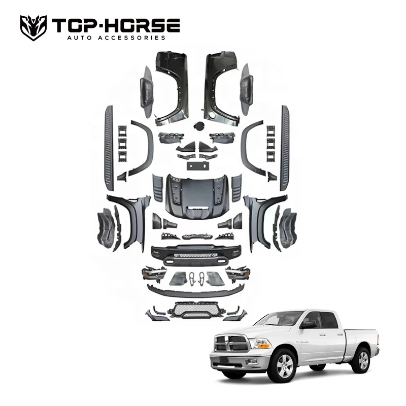 2013-2018 Dodg-e RAM 1500 Umwandlung In TRX Body Kit 2021 Old To New Facelift Body Kit Stoßstange