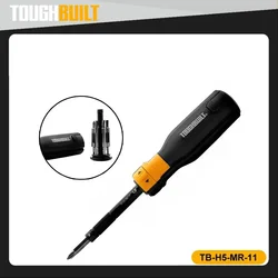Genuine TOUGHBUILT 7/14-Bit Driver Ratchet Screwdriver Set Screw Driver Hand Tools Made of S2 Steel TB-H5-MR-11 / TB-H5-MR-30