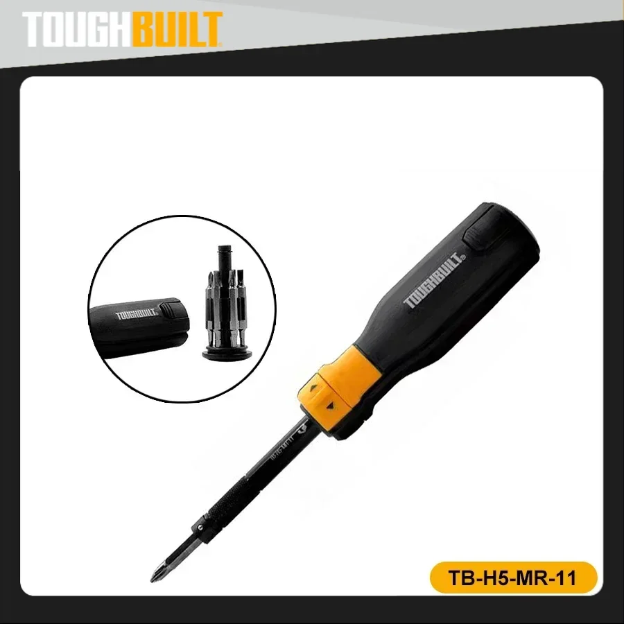 Genuine TOUGHBUILT  7/14-Bit Driver Ratchet Screwdriver Set Screw Driver Hand Tools Made of S2 Steel TB-H5-MR-11 / TB-H5-MR-30