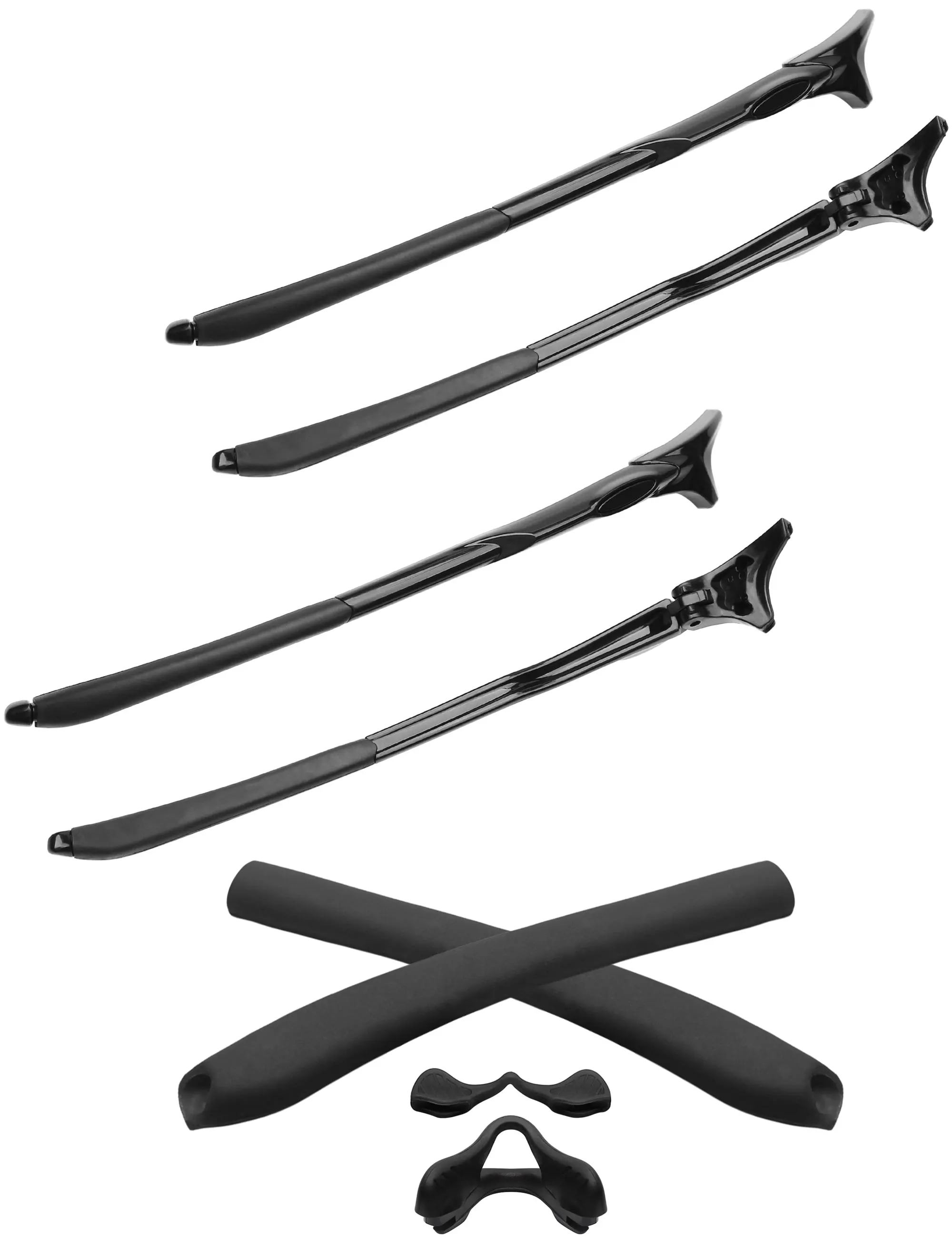 Glintbay Replacement Two Sets Temples Arms & Sock Kits For Oakley EVZero Range/Path/Pitch Glasses