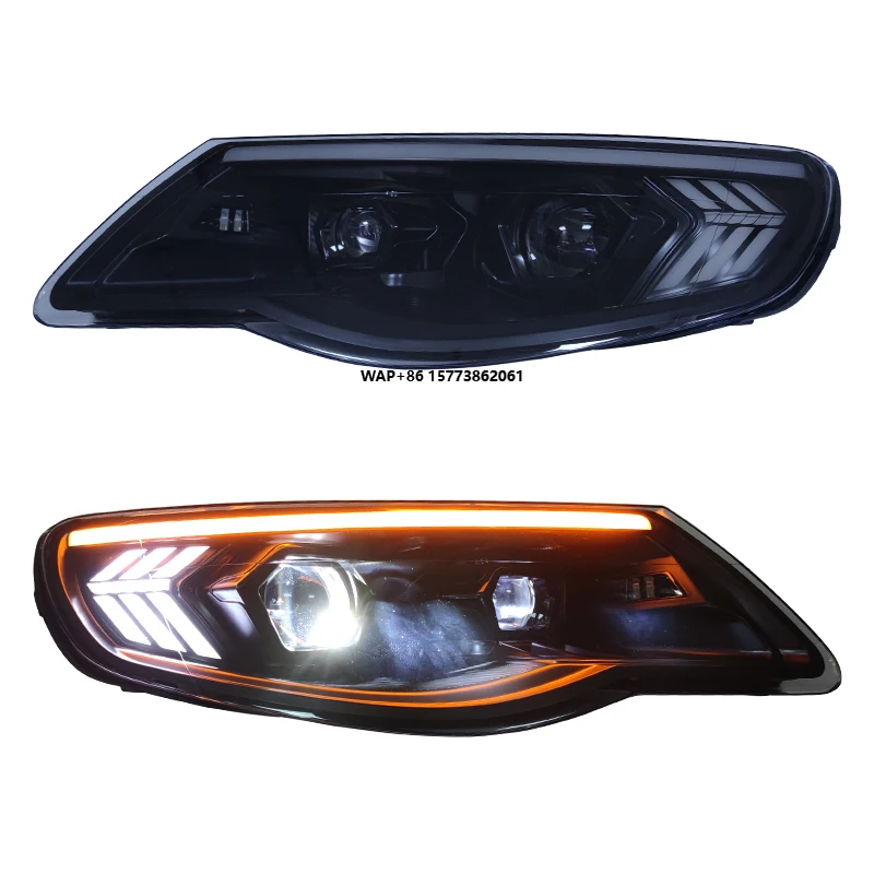 

Комплект из 2 светодиодных фар для VW Touareg 2007-2010 (7L V6), модернизированные светодиодные фары с ДХО и проекторами