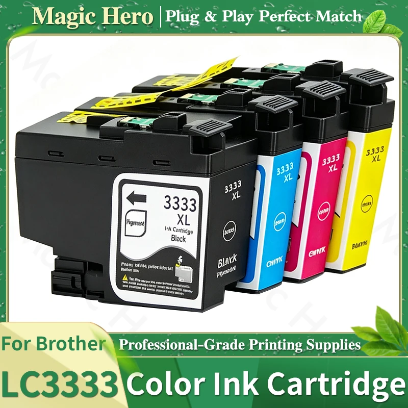 LC3333 LC3333XL LC 3333 Premium Color Compatible Ink Cartridge For Brother DCP-J1100DW MFC-J1300DW J1100DW J1300DW Printer