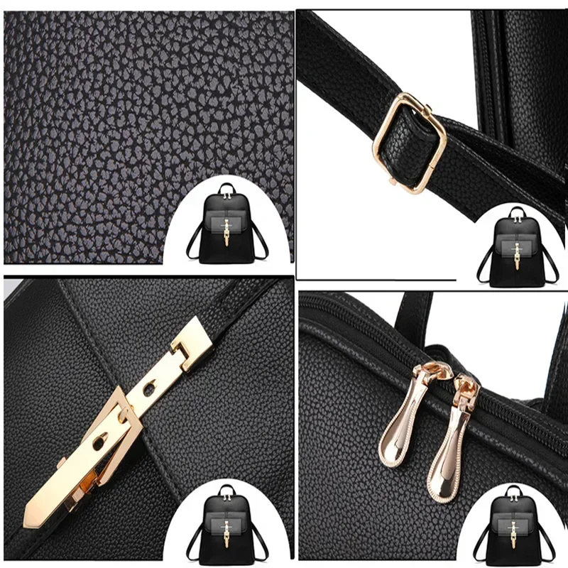 TRAVEASY 2023 Fashion Versatile Zipper Bag Women Large Capacity Cute Girls Single Shoulder Strap Or Double Strap Backpack