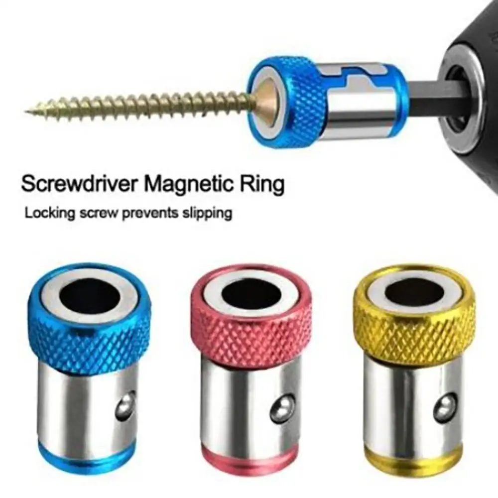 1Pcs Electric Powerful Ring Magnetizer Drill Bit Drill Tool Metal Screwdriver Bits Alloy Magnetic Ring