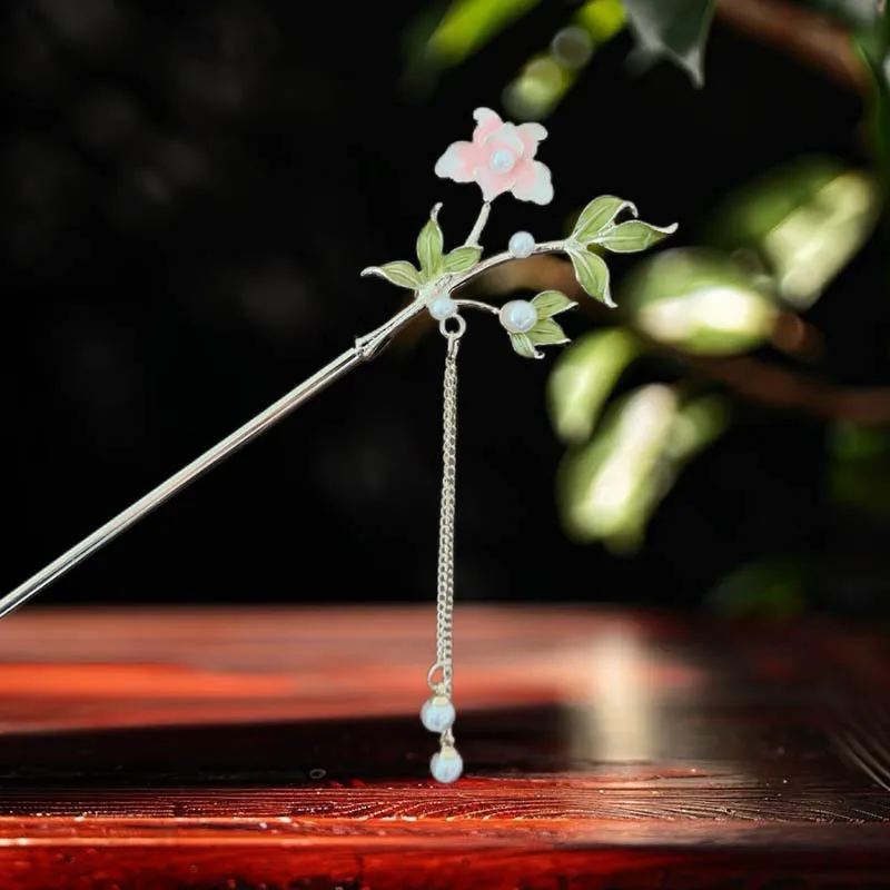 

Металлические заколки в древнем стиле, новые украшения для волос с цветочной кисточкой в китайском стиле, заколки, детские чонсам и головные уборы ханьфу.