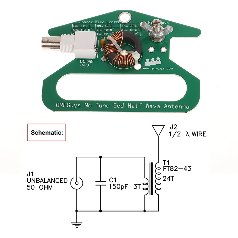 NEW Portable No Tune End Fed Half Wave Antenna Signal Generator For Electronic Component Measuring Accessories