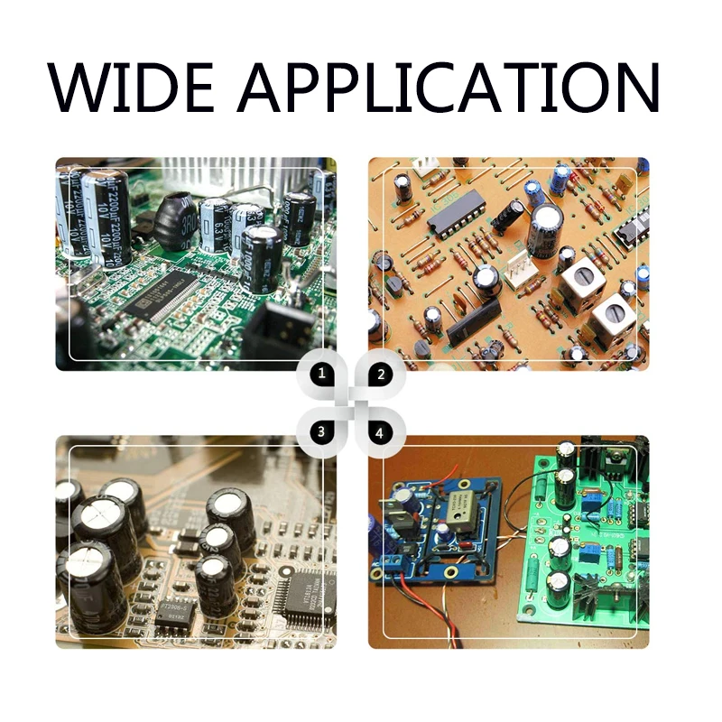 16V 680uF Electrolytic Capacitors, 10Pcs 8x12mm Aluminum High Frequency Electrolytic Capacitors for TV, LCD Monitor