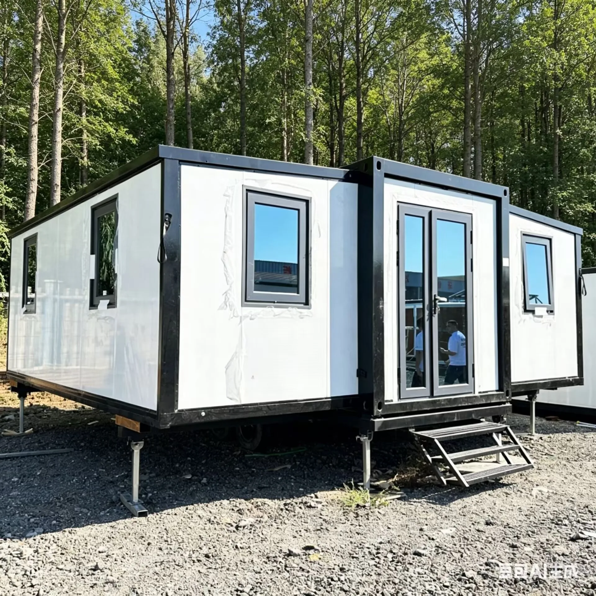 Luxury 3 Bedroom 40FT 20FT Expandable Prefab Office Modern Portable Mobile Shipping Container House Movable Extendable House