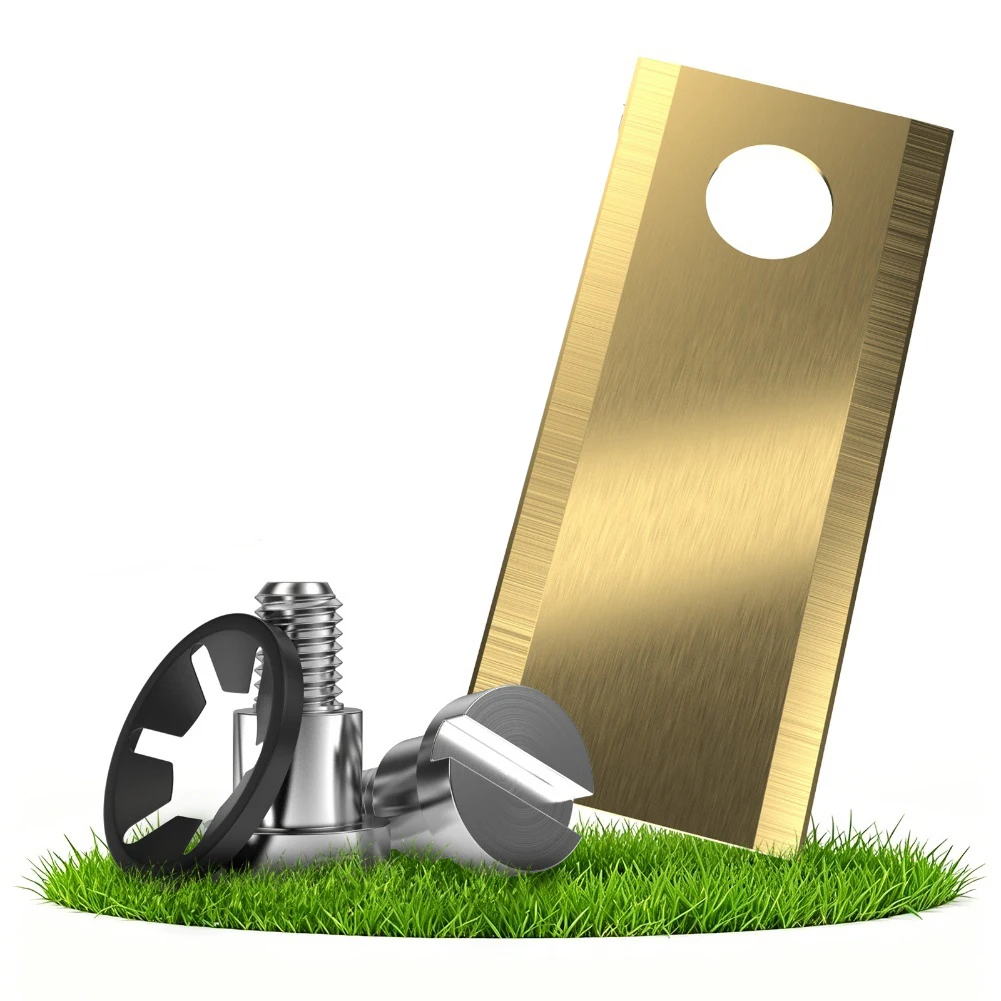 Titanium Coated 30-Piece Blade Set for StiFor Ga A For G For Series Robotic Lawn Mowers 44.5x16x0.85mm Dimensions