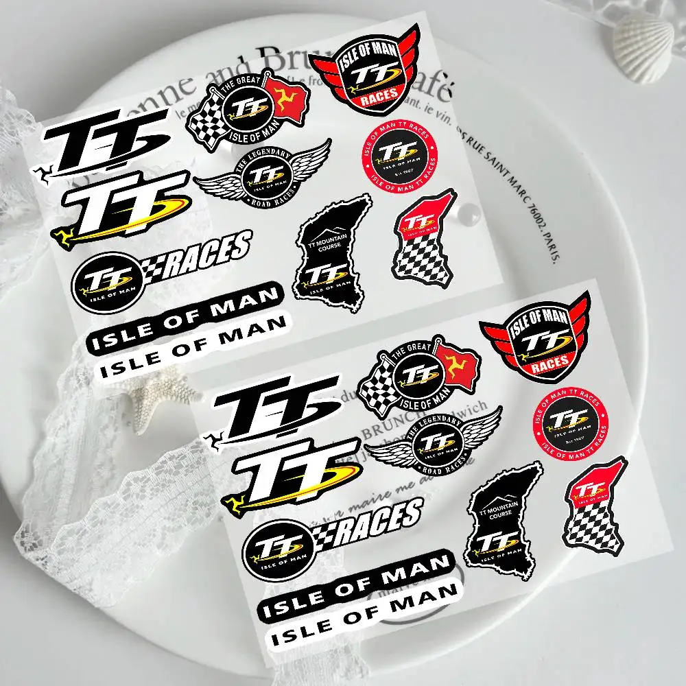 Motorcycle I-Isles Of Man TT Moto Sticker Auto Body Bumper Windows Motorcycle Laptop Walls Vinyl Decal Car Tuning Accessories