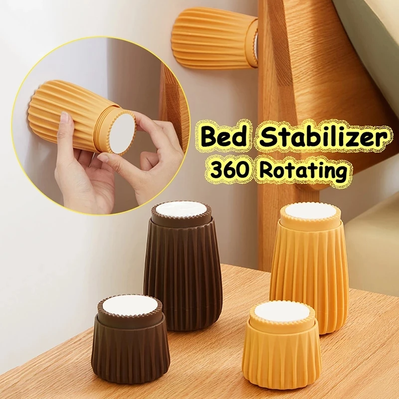 2pcs for Wall Self Adhesive Adjustable Height Headboard Stopper Home Bed Frame Anti-shake Noise Stop Furniture Booster Pad