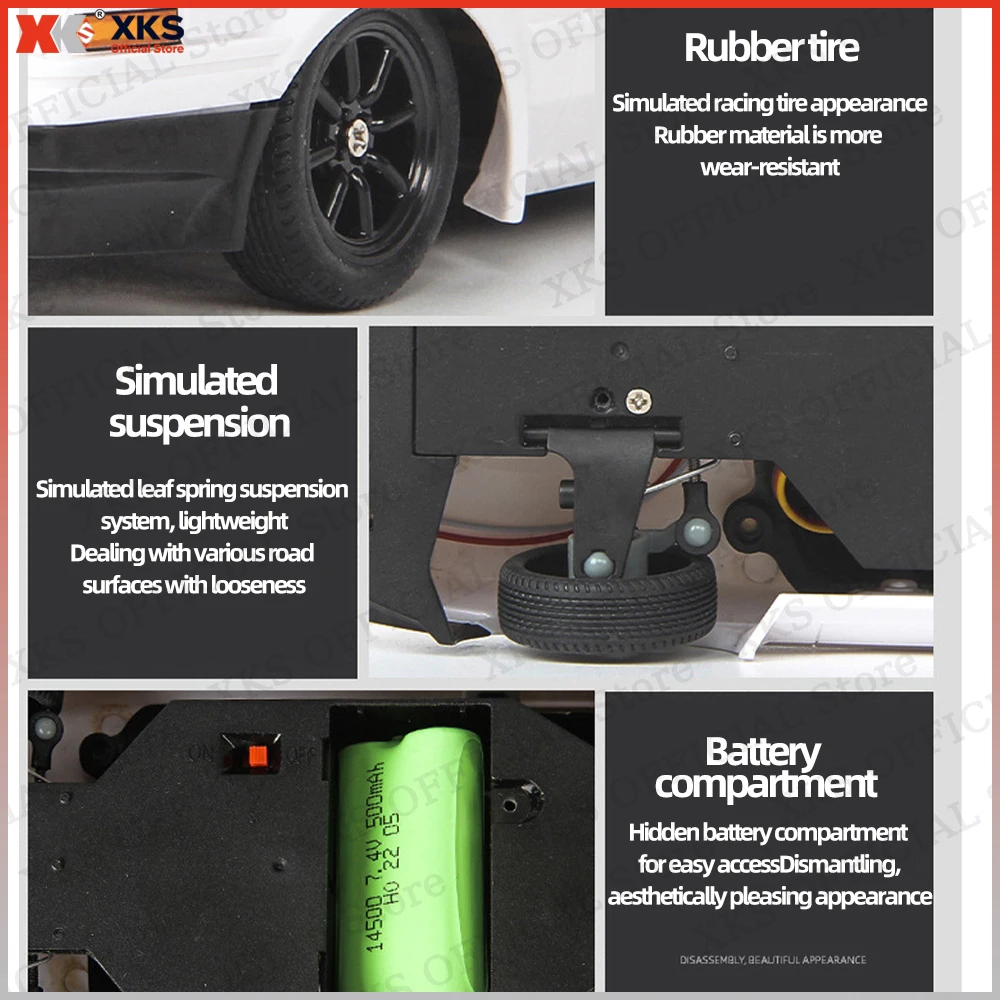 XKS LDRC AE86 Modello 1/18 Mini RWD RC Auto Drift Racing 2.4Ghz Anti-Interferenza con Luci A LED Elettrico RC Giocattolo Regalo per I Bambini