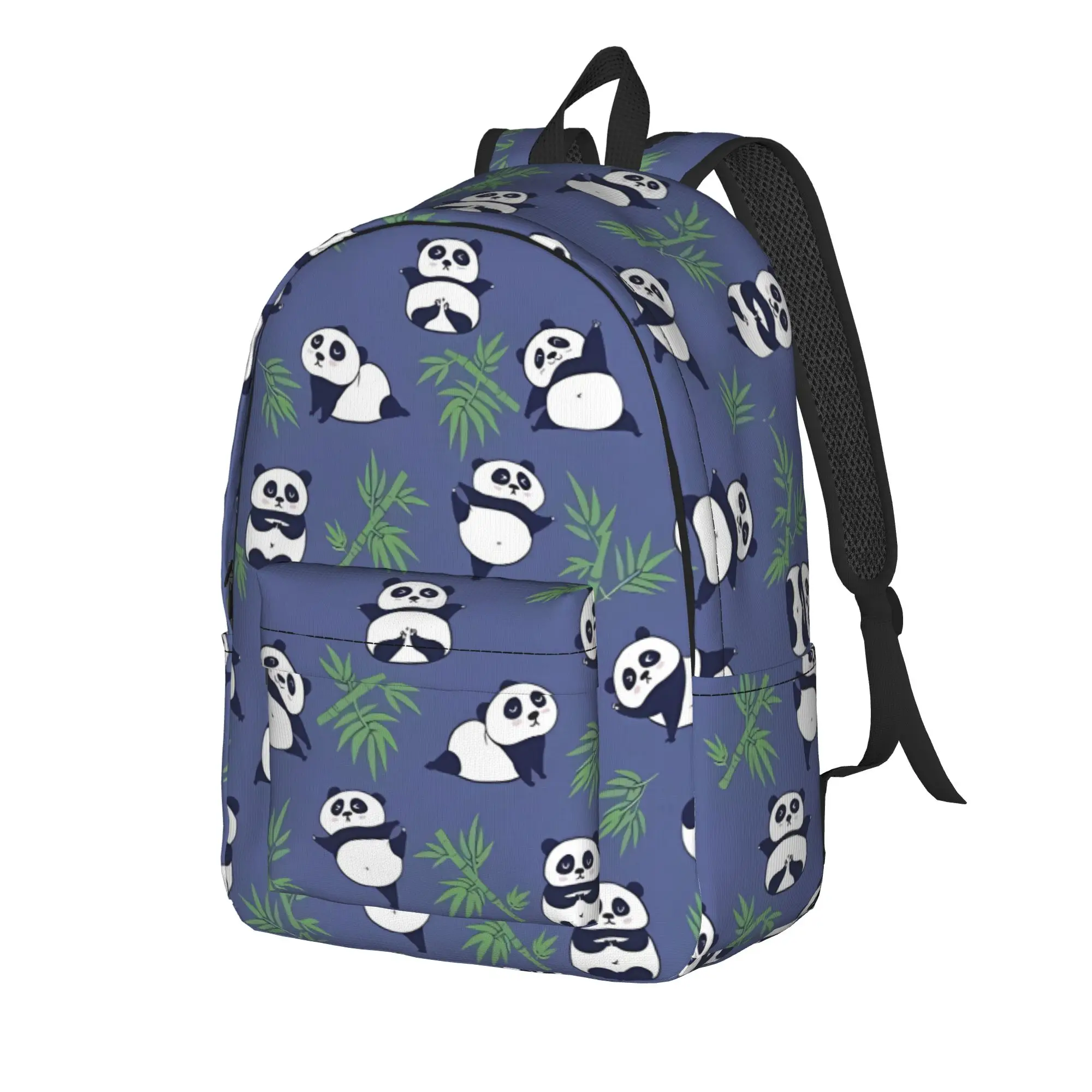 Panda And Bamboo Backpack  Kawaii Backpacks Women Outdoor Style Pattern School Bags Custom Rucksack