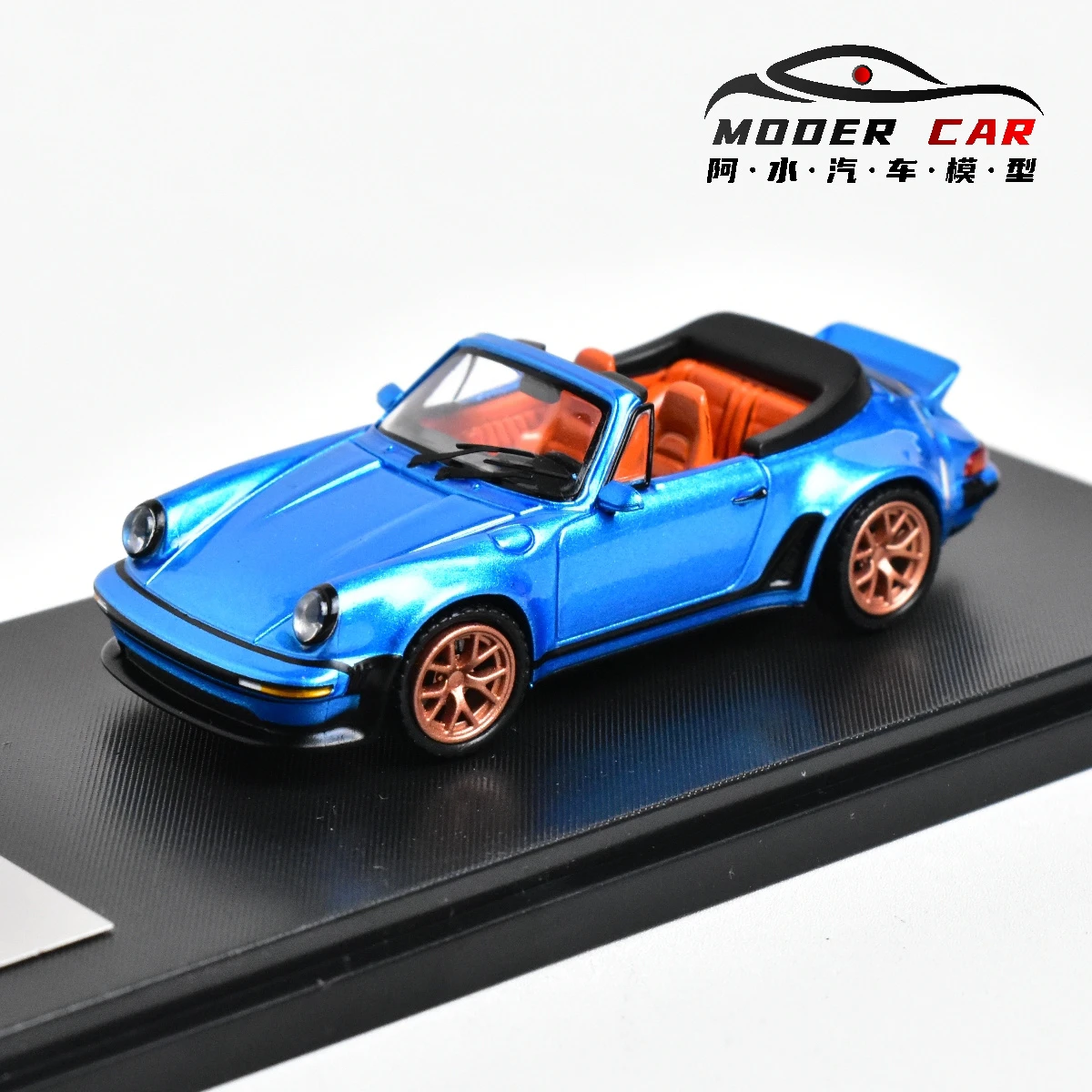 RM Rhino Modello 1:64 Giftable Singer Turbo Studio Cabriolet 930 Adulti Hobby Diecast Model Car
