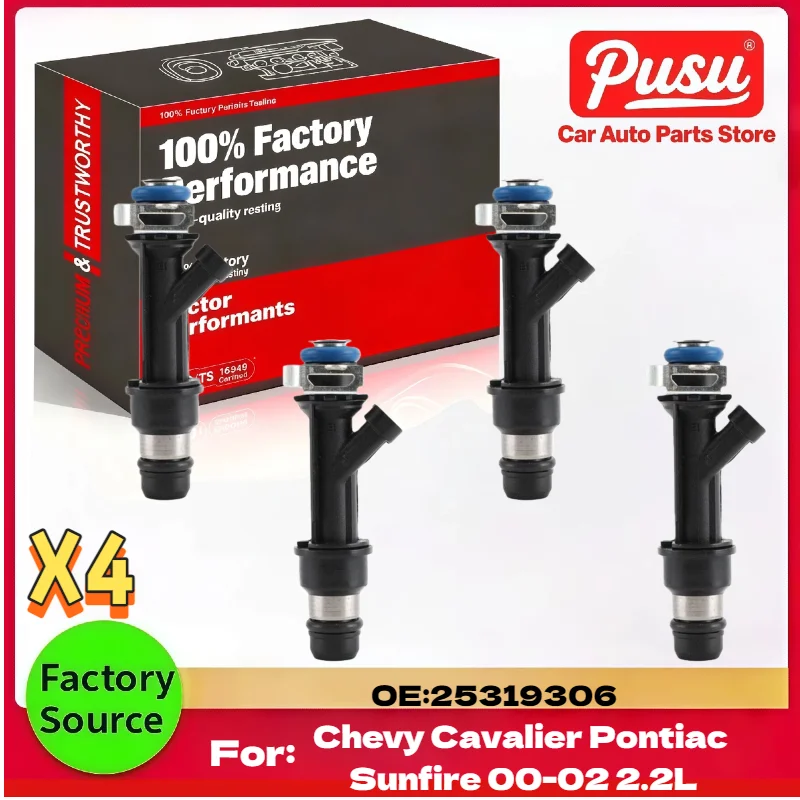 Para Chevy Cavalier Pontiac Sunfire 2.2L reemplazo de inyectores de combustible 4 Uds 25319306 25321267