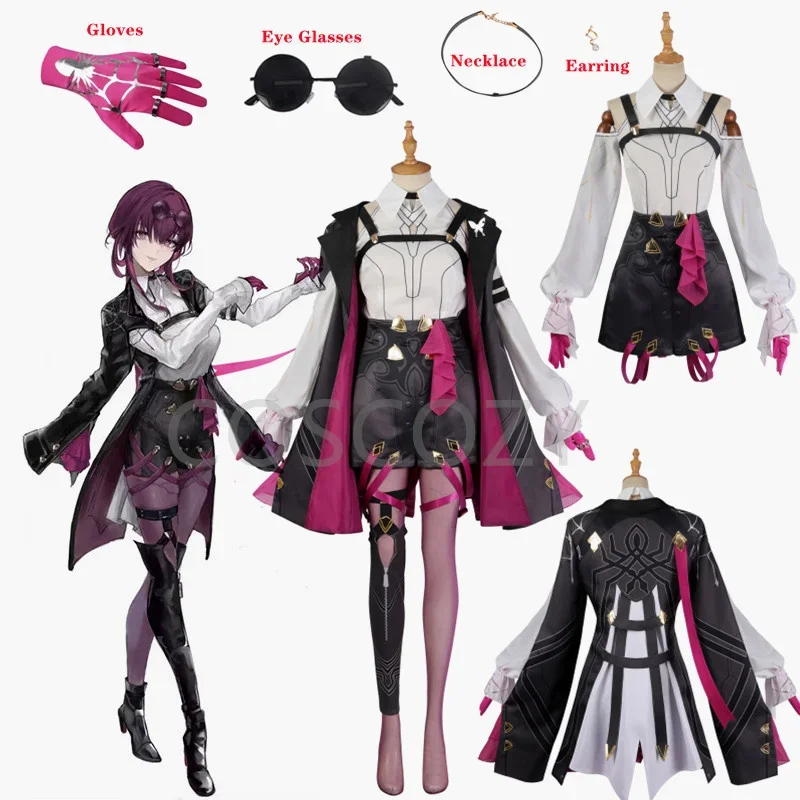 

Game Honkai: Star Rail Cosplay Costume Kafka Cosplay Costume Sweet Lovely Combat Uniform Kafka Role Play Clothing Full Set