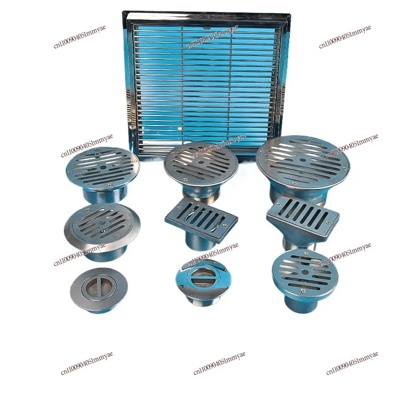 Swimming pool main drainage stainless steel drain overflow