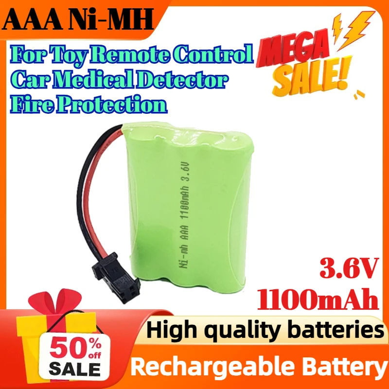 

3.6V 1100mAh AAA Ni-MH Rechargeable Battery for Toy Remote Control Car Medical Detector Fire Protection Battery