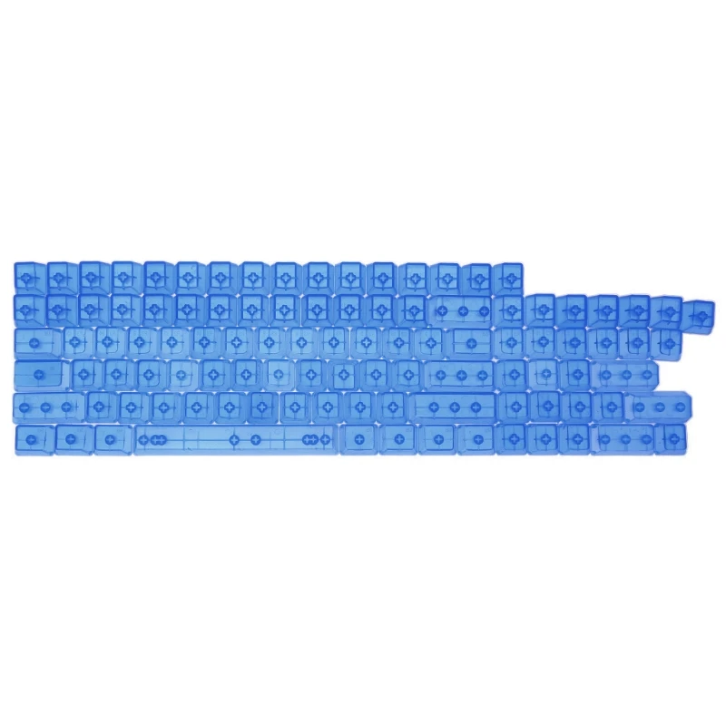 F3KE 104 Pieces No Print Blank Keyset ABS OEM Profile Shine Through Keycaps for MX TKL Mechanical Keyboard (Only Keycap)